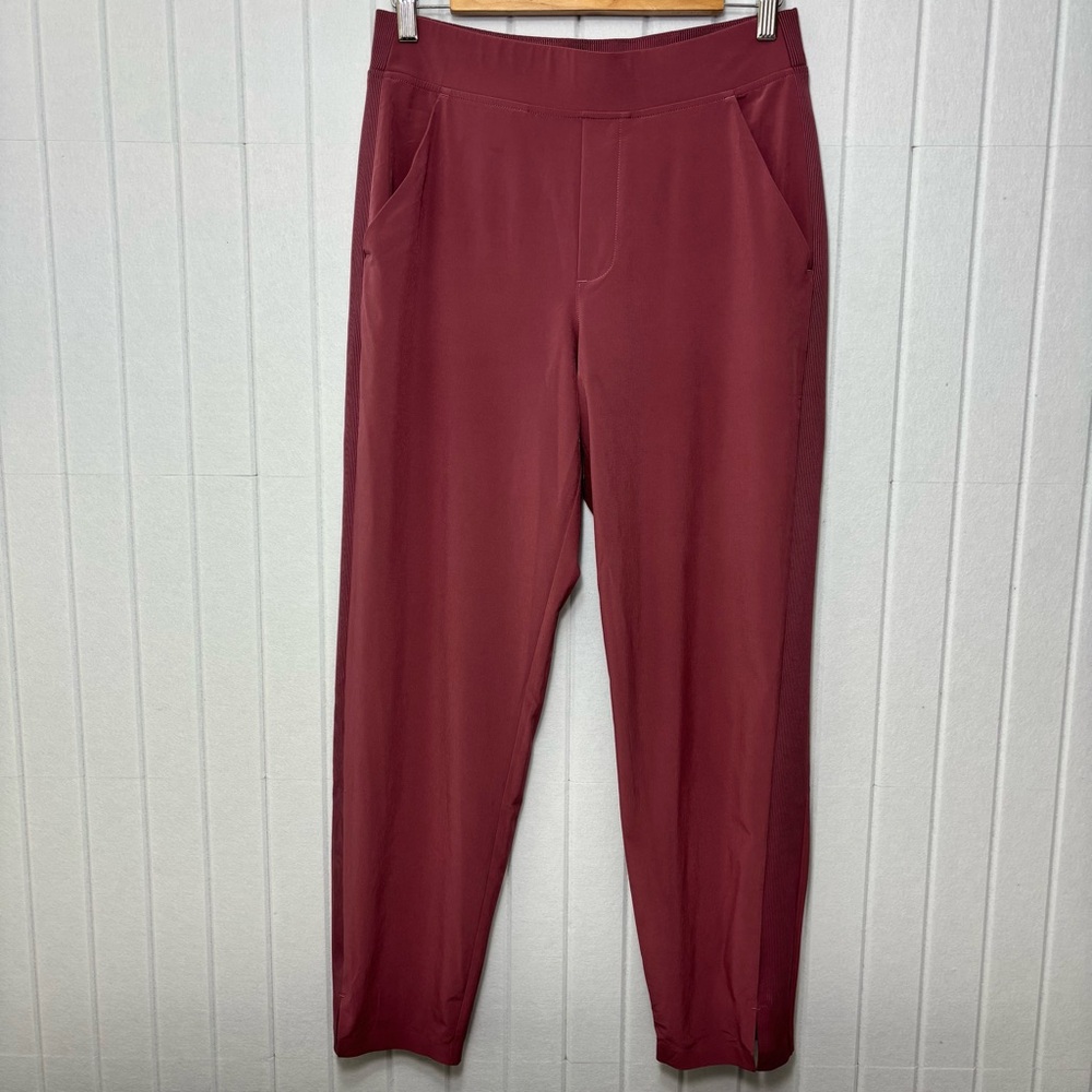 Athleta‎ Women's Rich Red -Maroon Straight Leg Pants Size 6